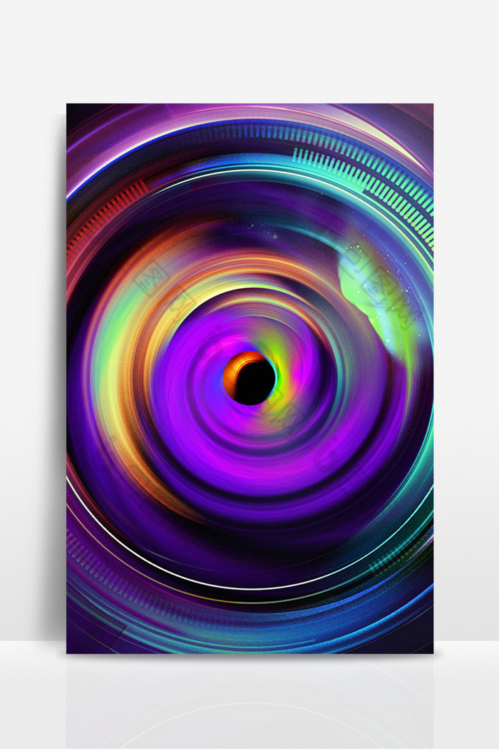 黑色炫彩科技旋风旋涡背景图片