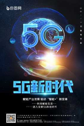 HELLO5G新时代科技海报