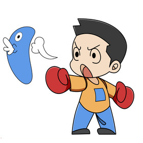 重拳出击315人物插画图片