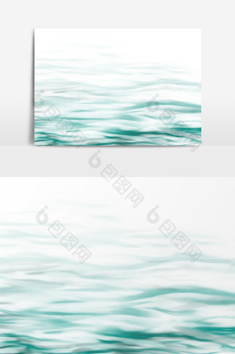 湖蓝色水波纹元素图片
