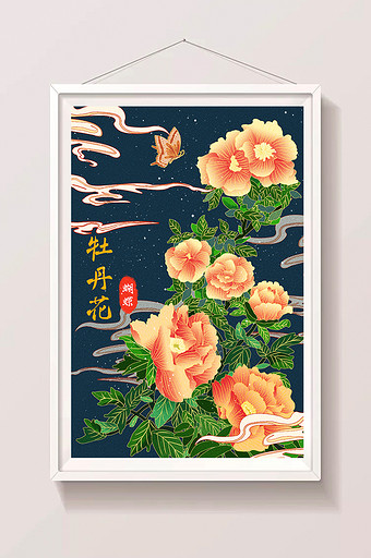 牡丹花背景 牡丹花背景图片 包图网