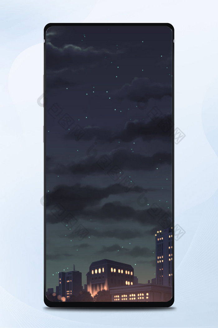 漫画风风格之夜晚城市景色手机壁纸图片推荐图片图片