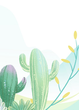 小清新植物插画