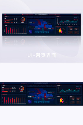 监管云平台后台系统管理可视化网页数据大屏