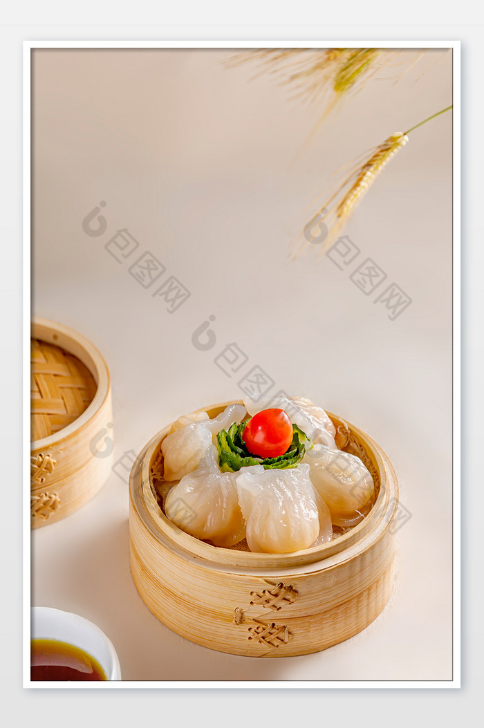 餐饮美食 水晶虾饺广式早餐面点美食图片图片