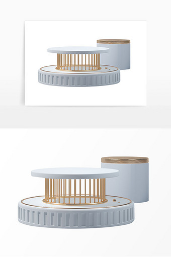 产品展示立体圆台 海报装饰元素 商务元素图片
