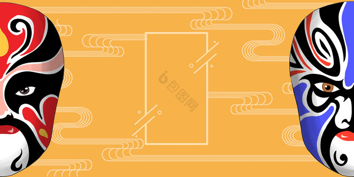 脸谱京剧非物质文化图片