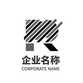 字母R形状纯字母单字母r图形logo