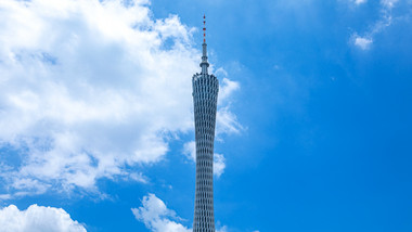 地标大气建筑广州塔楼房企业延迟