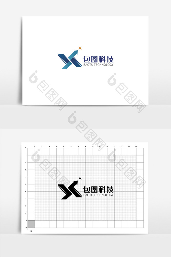 科技公司字母LOGO设计