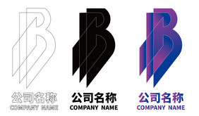 字母B设计logo