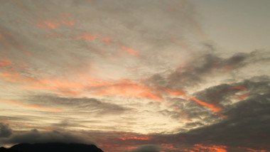 自然风景夕阳太阳火烧云天空日出