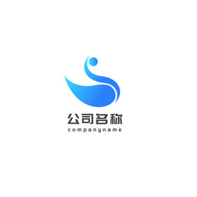 蓝色简约e字母娱乐休闲传媒行业logo