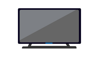 简约扁平画风家用电器类电视机mg动画