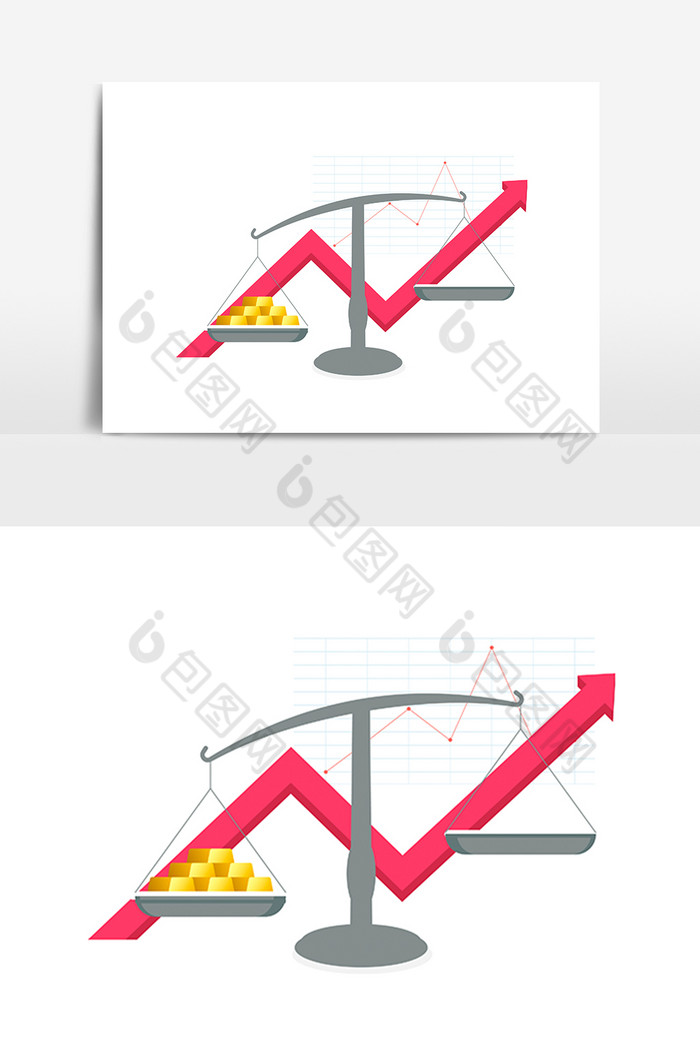 金融天平秤财富金币图片图片