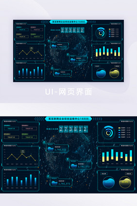 互联网综合运维中心可视化大屏