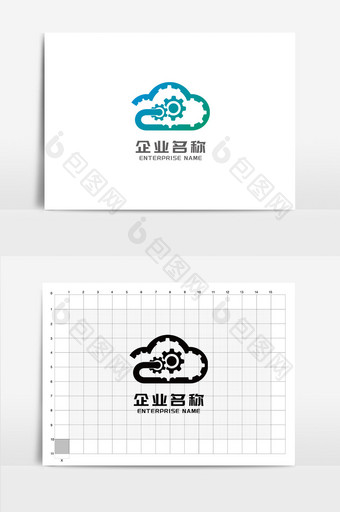 通用型齿轮企业LOGO标志图片