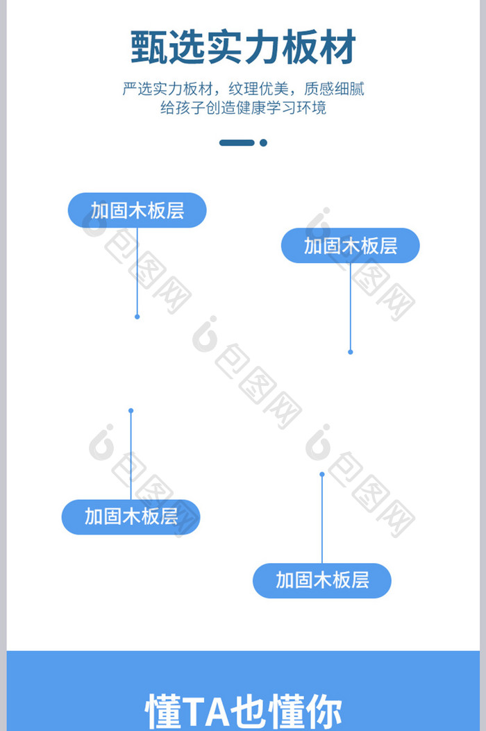 儿童学习桌椅套装小学生写字书桌详情页