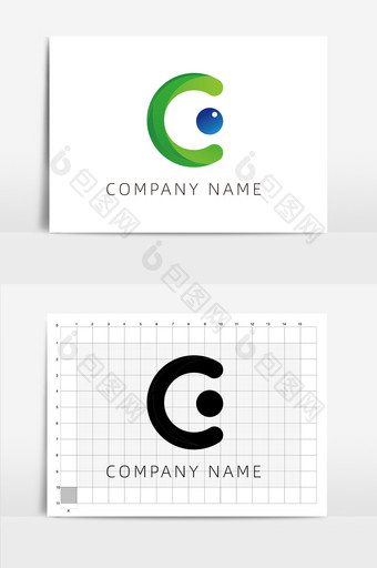 简约字母C大气logo设计图片
