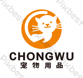 小猫宠物店猫舍用品logo标志vi图片