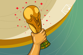 金色足球奖杯大力神杯元素