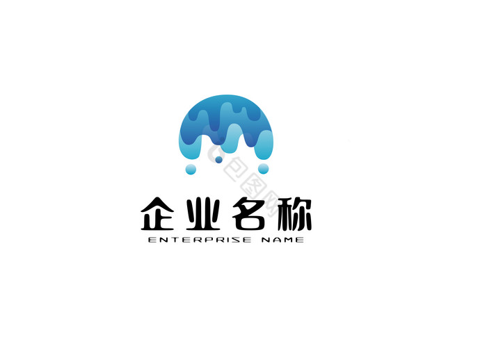海浪潮汐现代logo图片