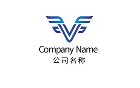 简约首字母logo