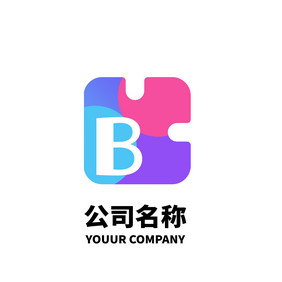 b字母logo设计