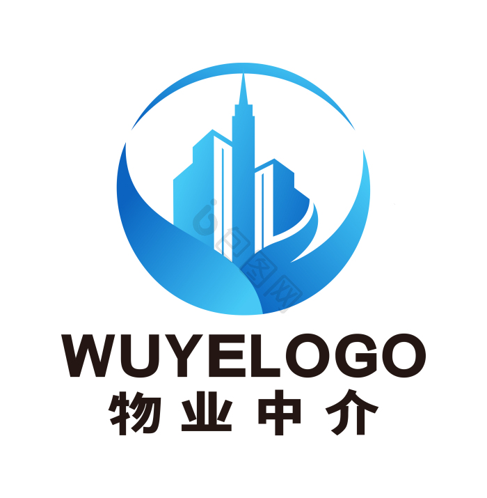 物业二手房买卖房屋中介logo标志vi模板-包图网