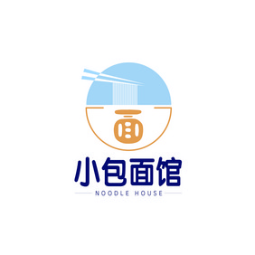 创意简约小包面馆logo