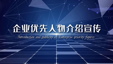 大气人物介绍宣传展示会声会影模版