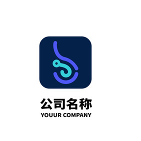 B字母形logo设计