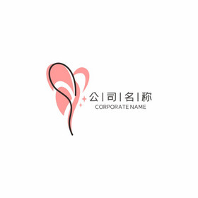 美容蝴蝶护肤化妆品logo标志vi