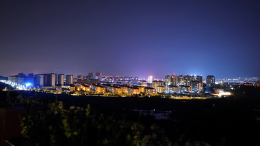 震撼大气城市夜晚天空延时摄影实拍视频素材