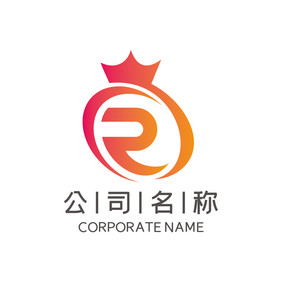 字母R公司企业科技LOGO标志VI对话