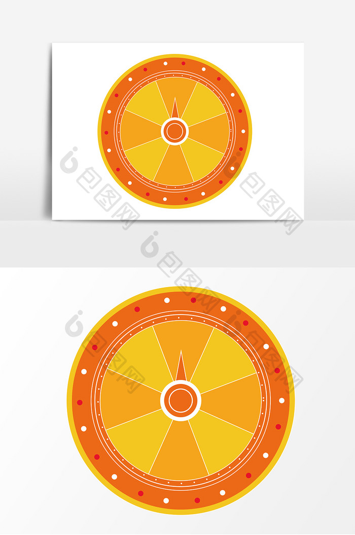 促销大转盘矢量素材