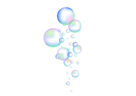 水泡泡漂浮矢量素材