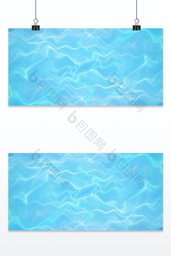 蓝色水流波纹质感背景