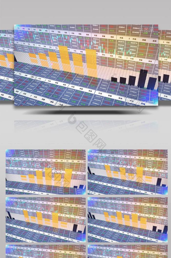 金融数据股票类背景视频