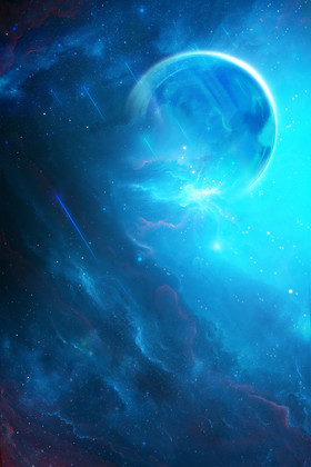 星空蓝紫色背景图片