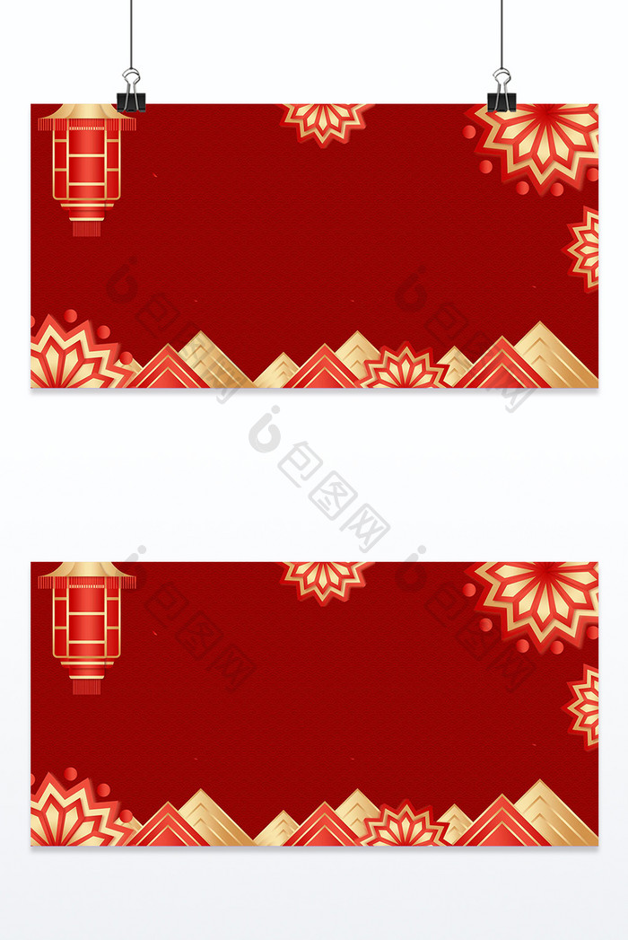 红色喜庆元旦节日背景