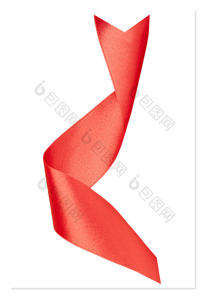 丝带飘带绸缎红色写实元素