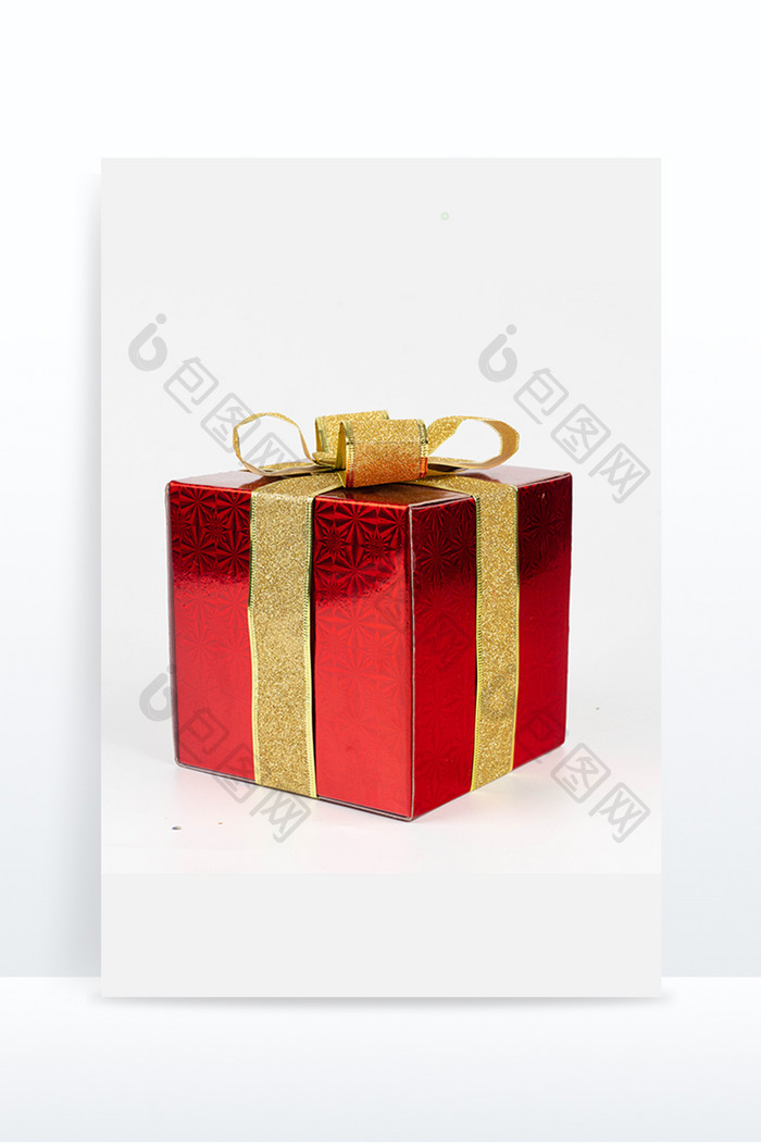 圣诞方形红色礼物盒