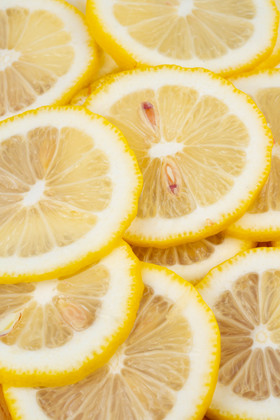 新鲜水果柠檬片图片
