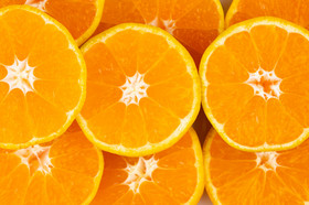 橘子水果果肉图片