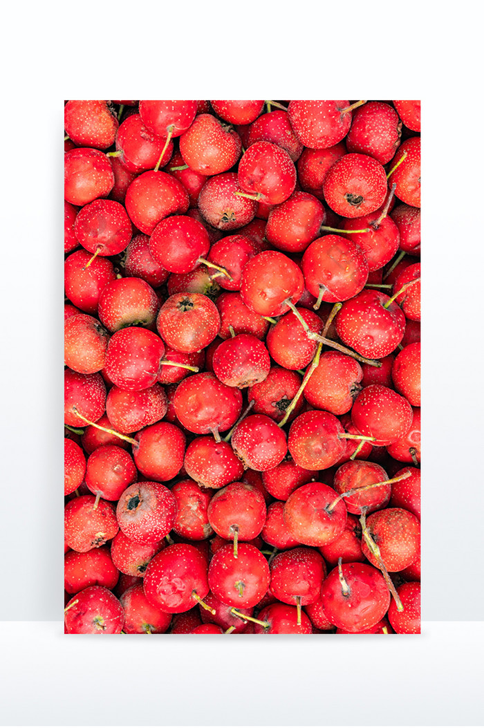 红山楂水果背景