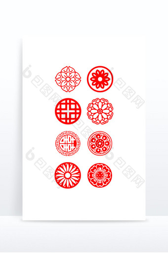 中国风 古风纹样 矢量图样 古风 传统纹图片