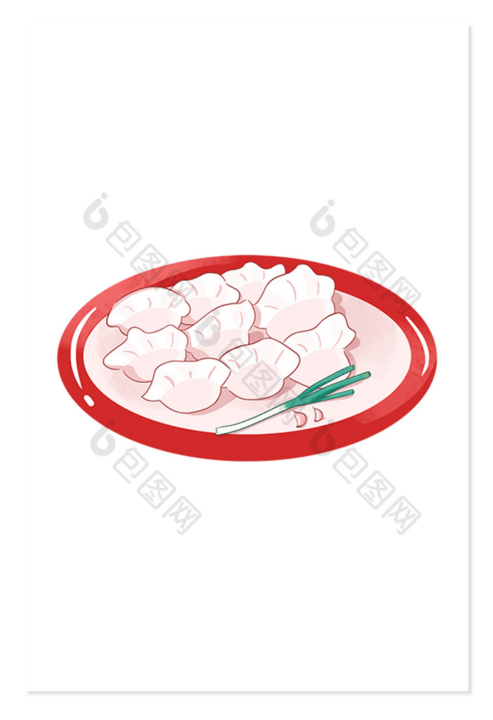 红色手绘节日元素