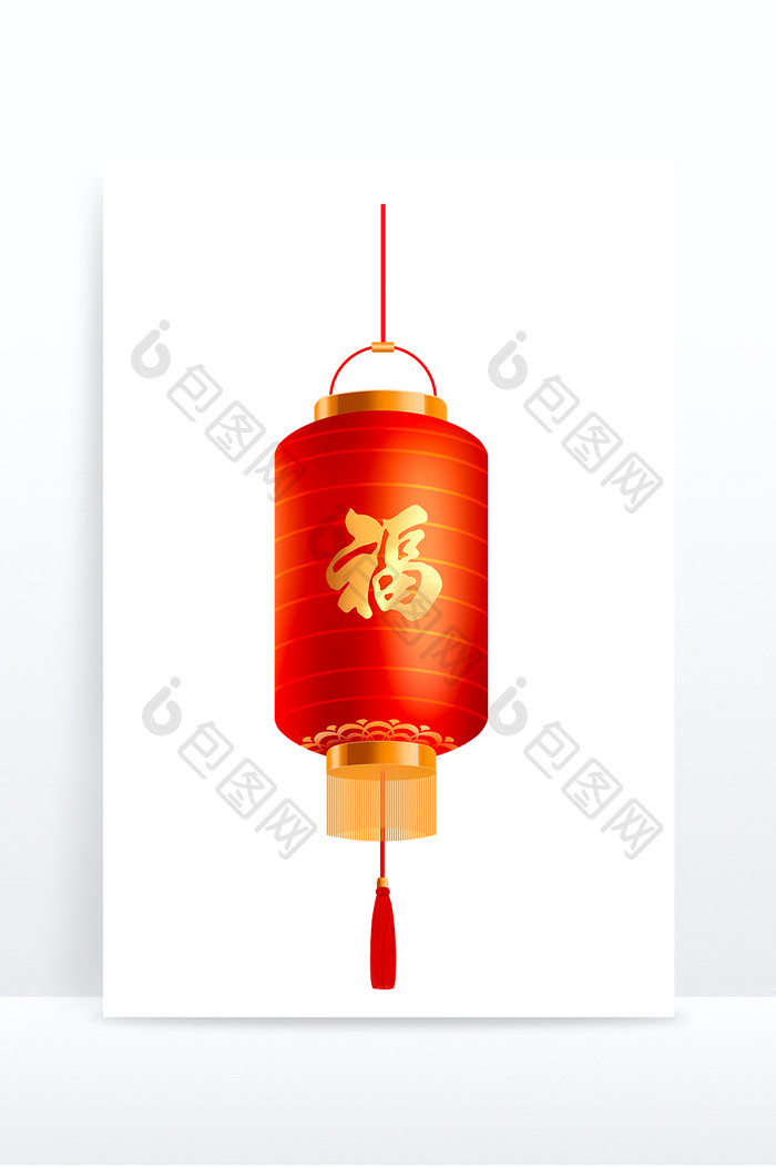 灯笼过年喜庆节日过节红色写实元素