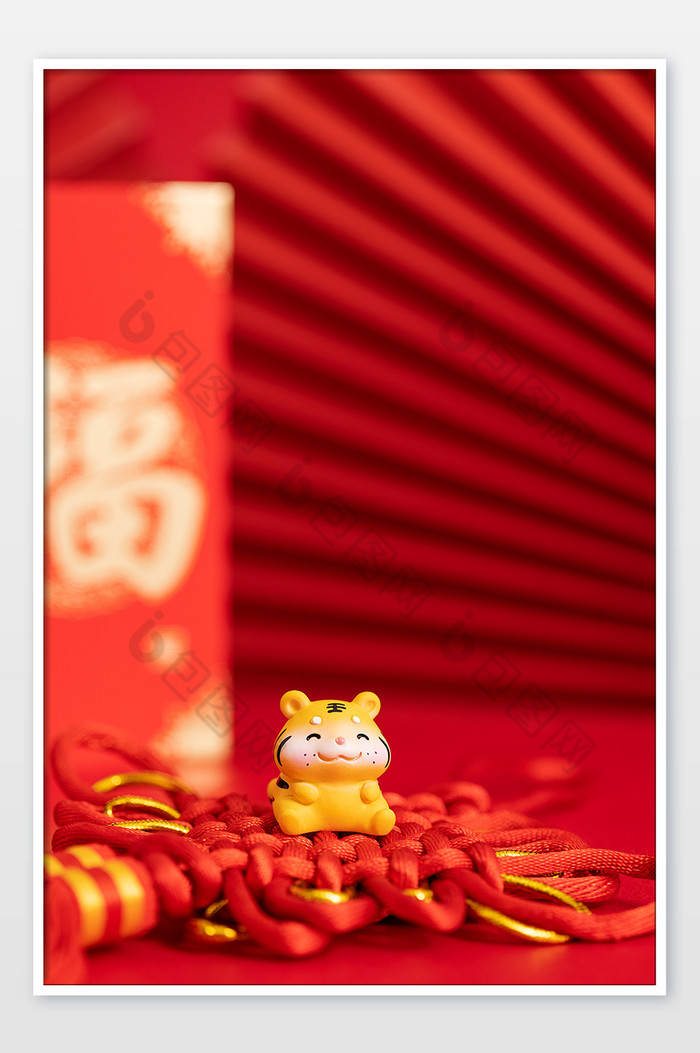 春节虎年2022新春海报红色背景图片图片